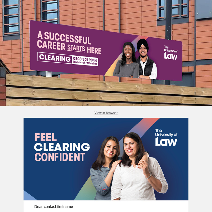 The University of Law – Clearing Campaign